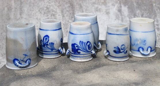 Ceramic pot painted photo
