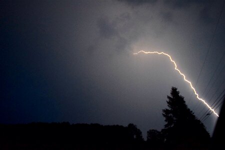 Evening nature storm