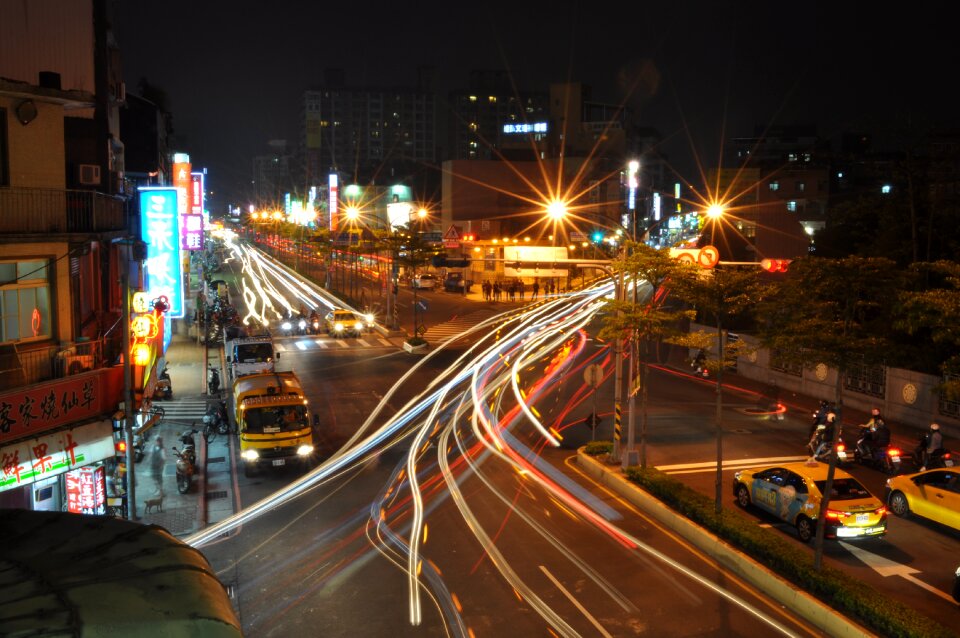 Night night view exposure