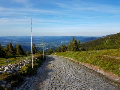 Hiking trails nature mountain trekking photo