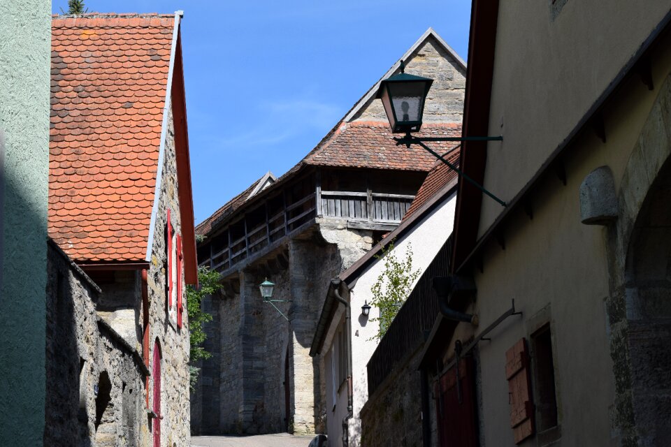 Walled city house street