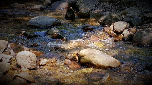 Rocks stream peaceful