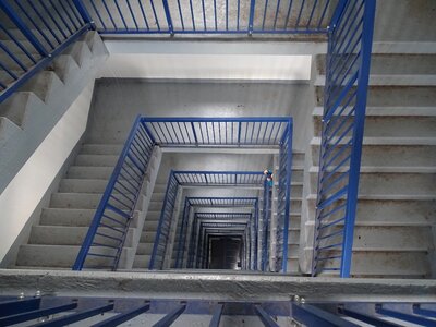 Architecture staircase railing photo