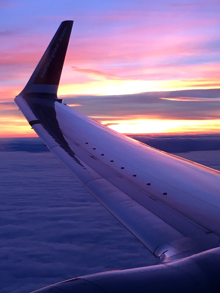 Travel airplane flight