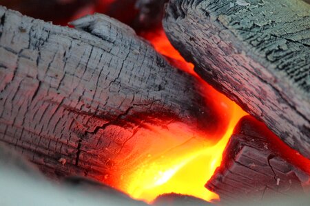 Embers hot heat