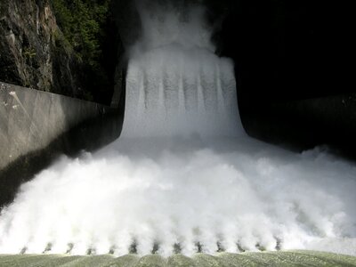 Dam control flow whitewater photo