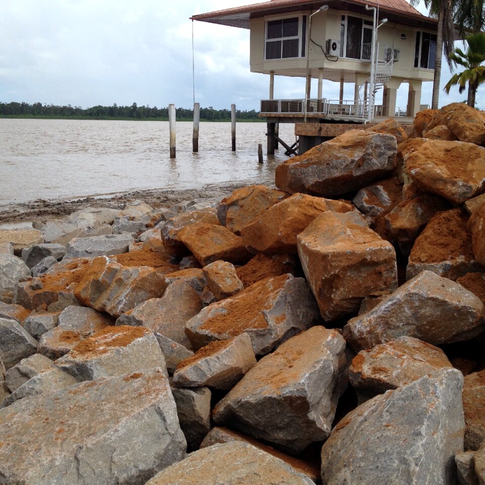 Surinam river river house