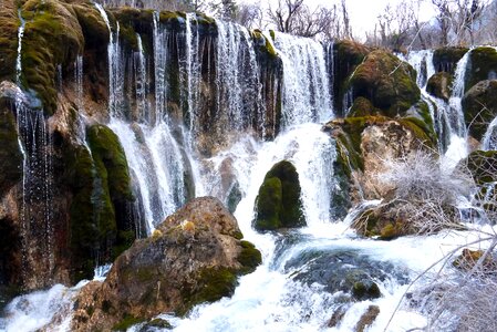 Jiuzhaigou water falls photo