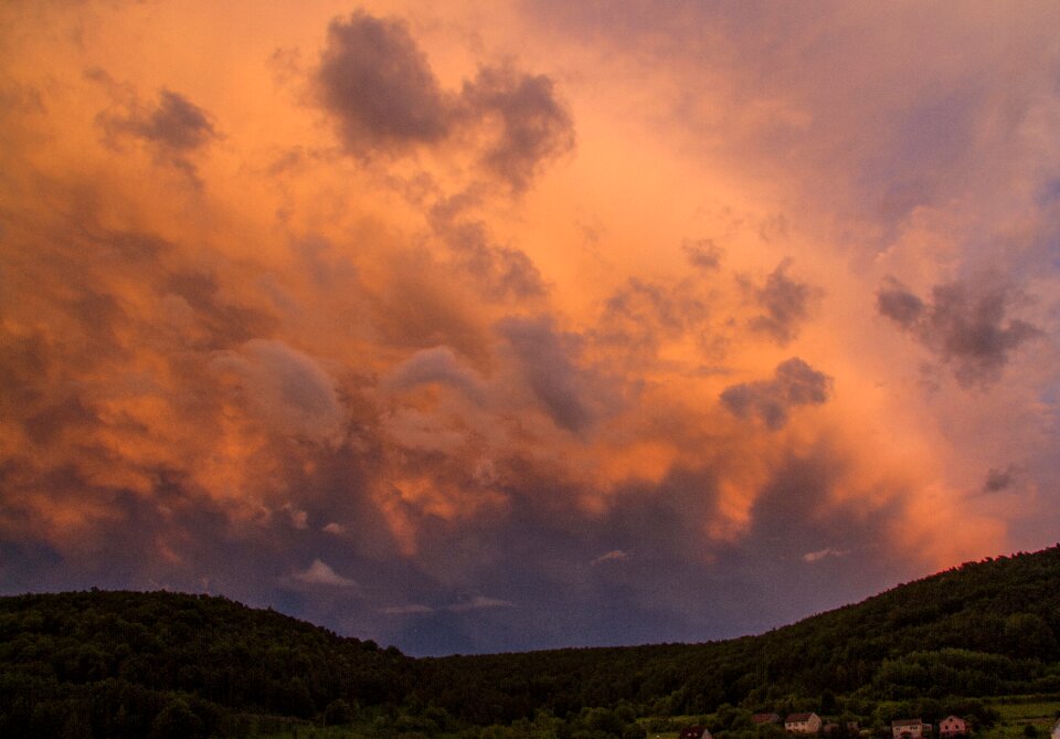 Abendstimmung sky clouds form
