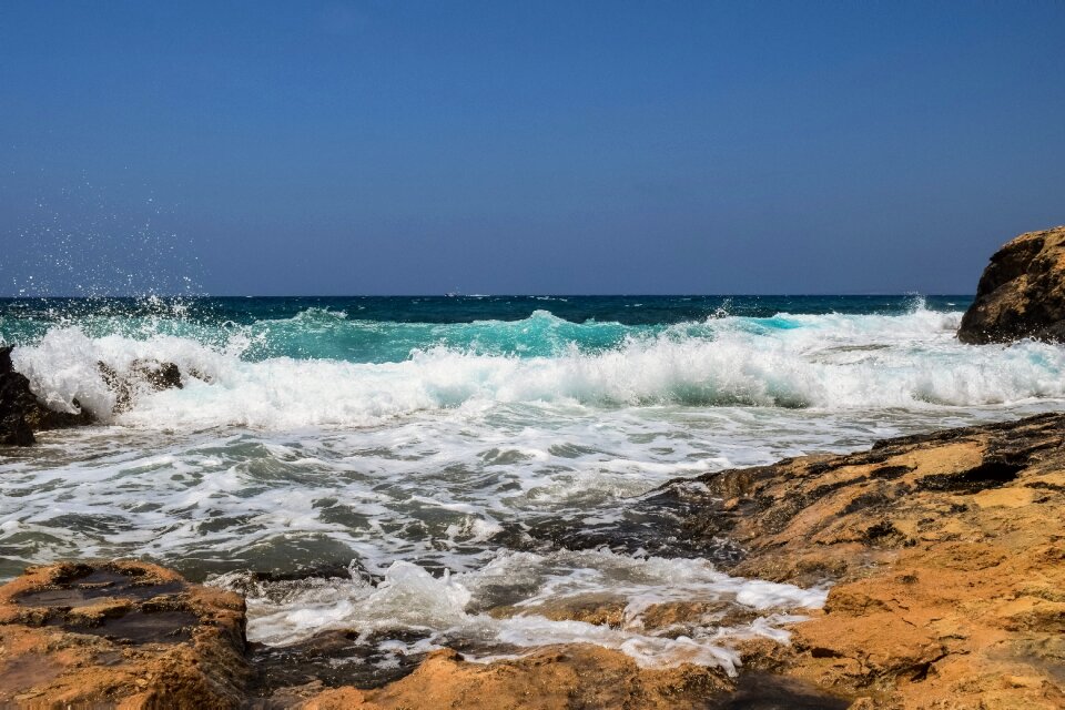 Nature blue landscape