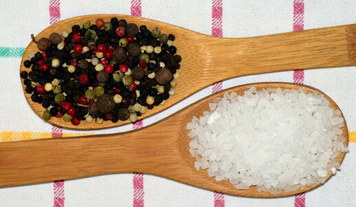 Season grains black pepper