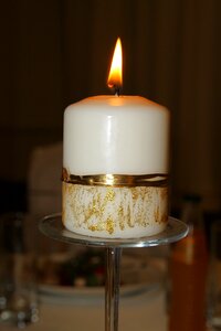 Candles gold wedding