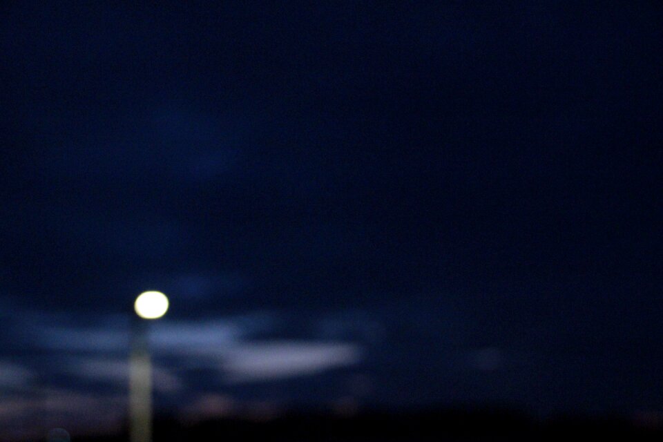 A person of the street night the silence