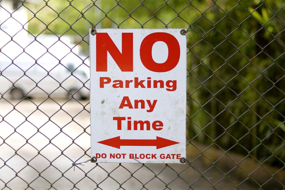 Sign entrance safety