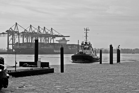 Black and white bad weather photography hamburgensien