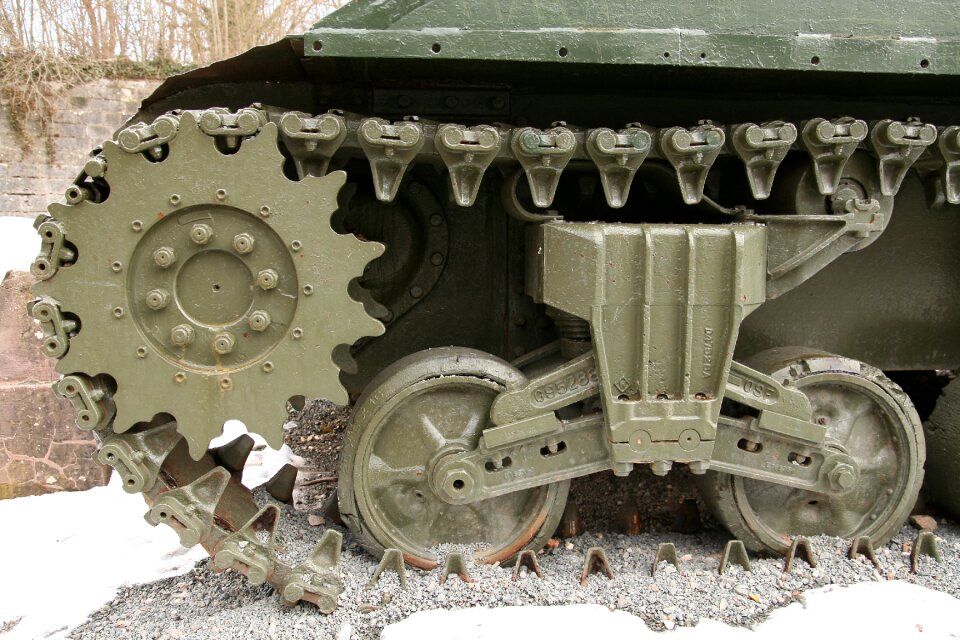 Tank tracks war defense