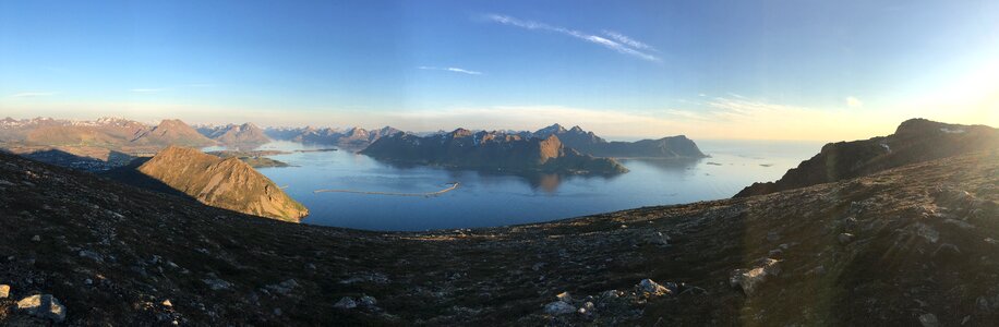 The nature of the sunset norway photo