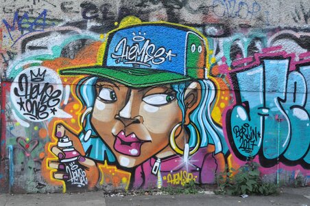Facade mural spray