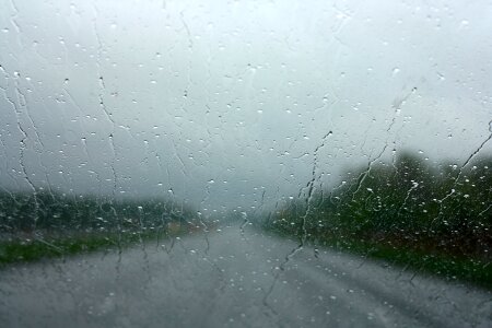 Glass raindrop weather photo
