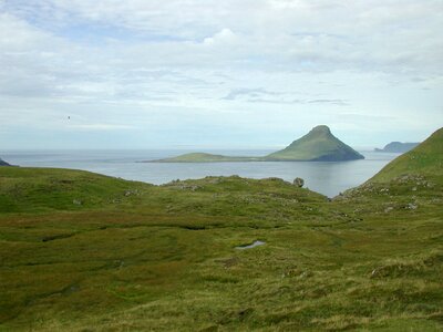 Faroe islands rocks summer photo
