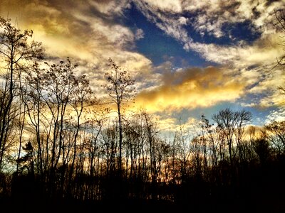 Sundown blue yellow