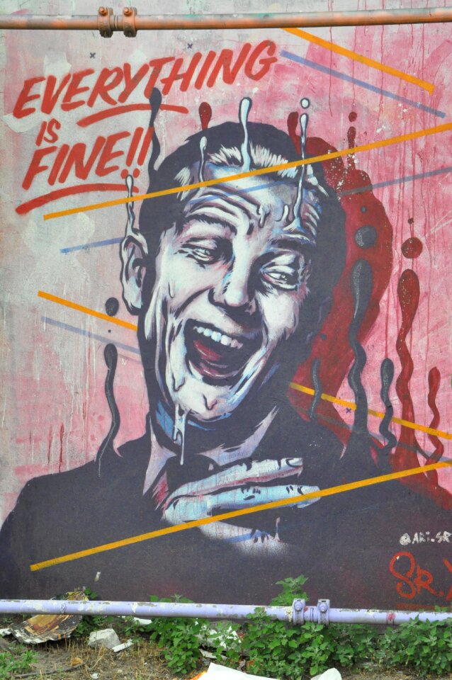 Facade mural spray