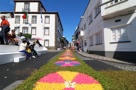 Ponta delgada parade portugal photo