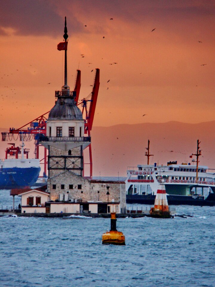 Istanbul bridge channel