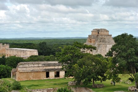 Temple ancient aztec photo