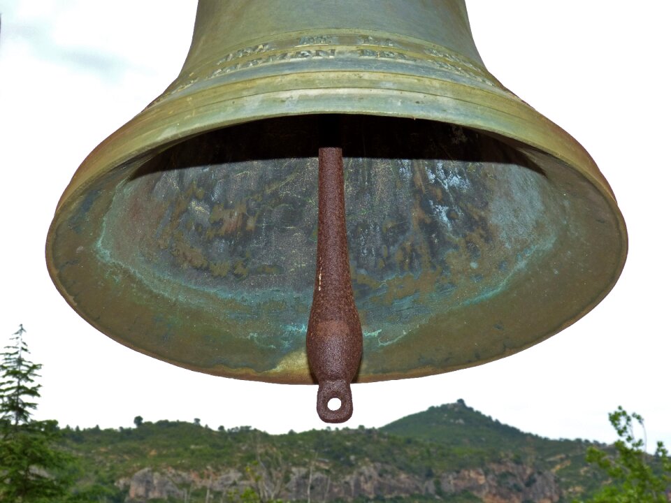 Old bronze clapper