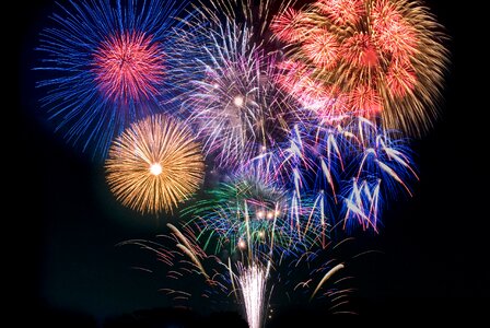 Fireworks sea tradition