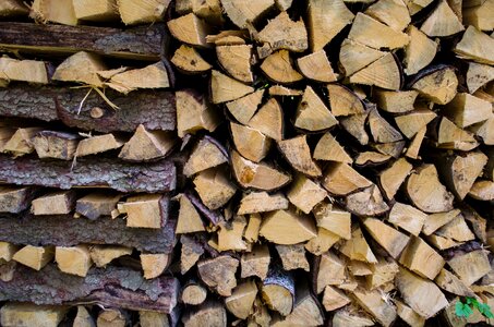 Wood holzstapel stacked up photo