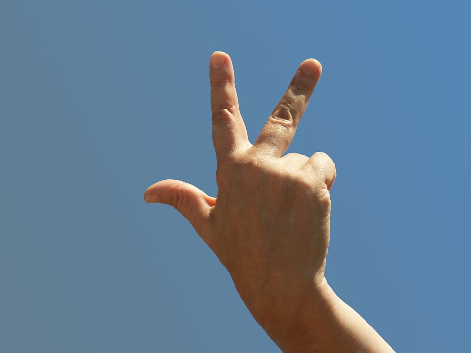 Three every third three fingers