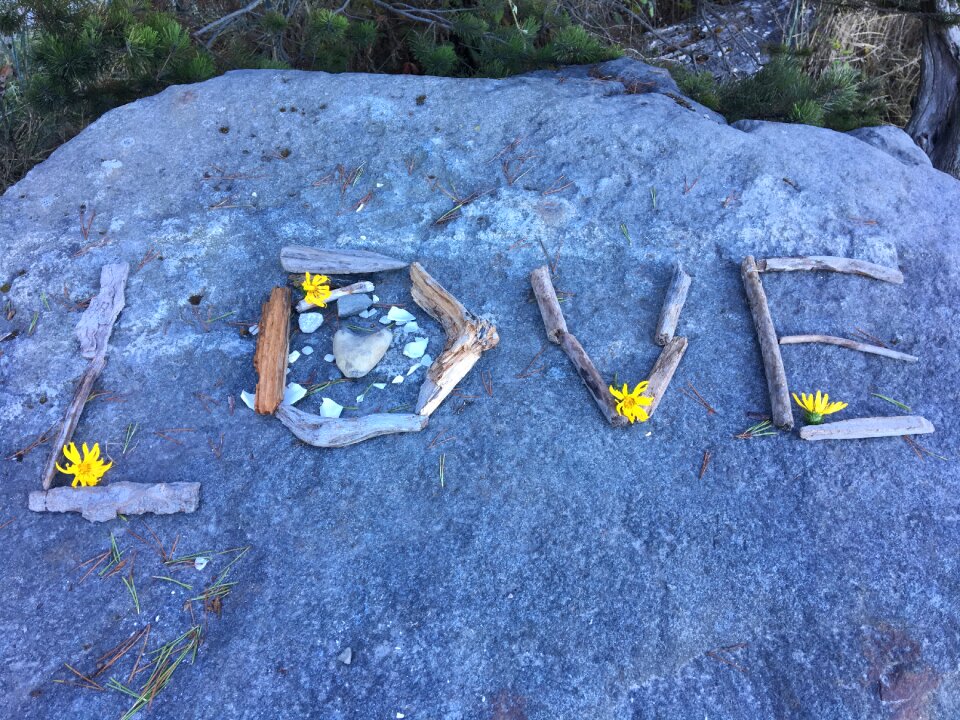 Summer stone rock