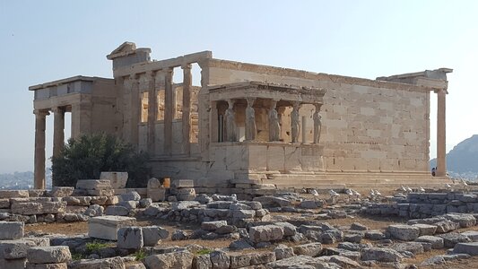 Greece greek temple ancient ruins photo