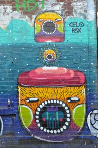 Spray colorful urban art