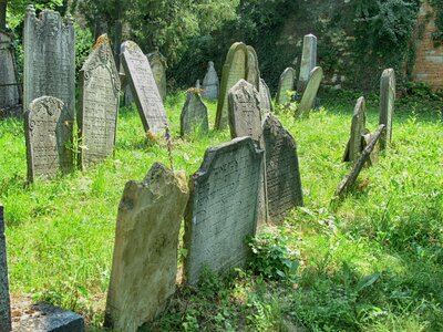 Cemetery boneyard grave photo