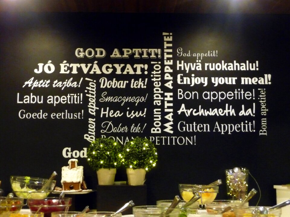 Serving eating background