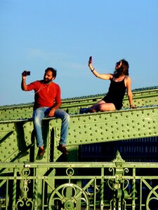 Sky selfie photography