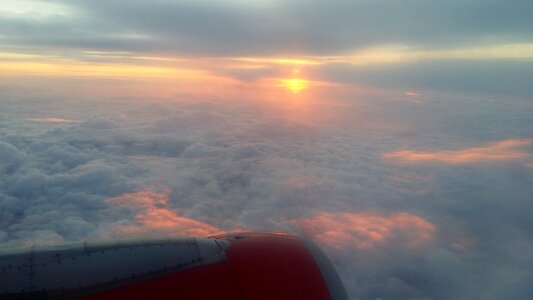 Flying sun sky