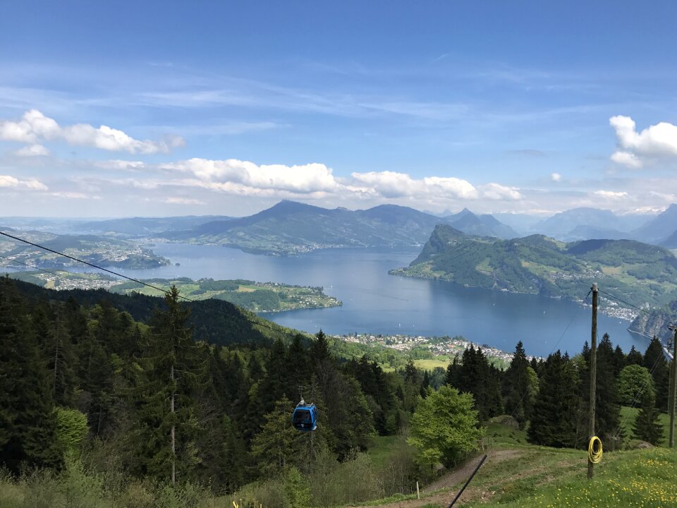 Mountain lake mirroring