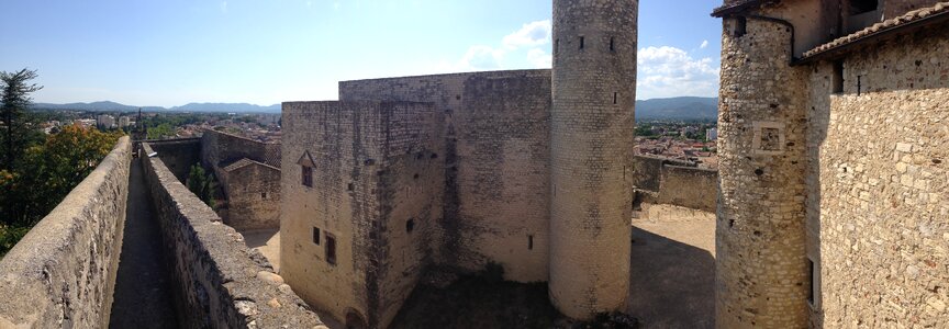 Perpignan castle village