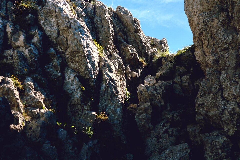 Rock mountains sky