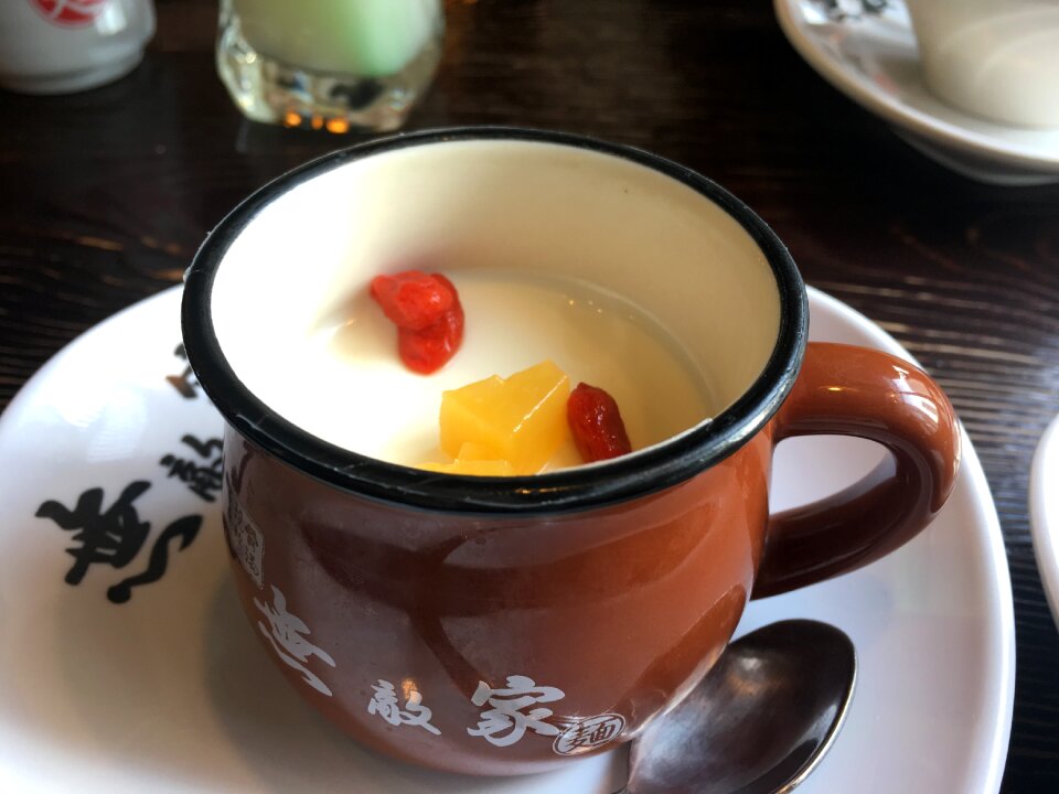 Yogurt dessert afternoon