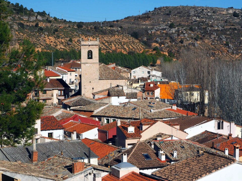 Trillo panoramic view church