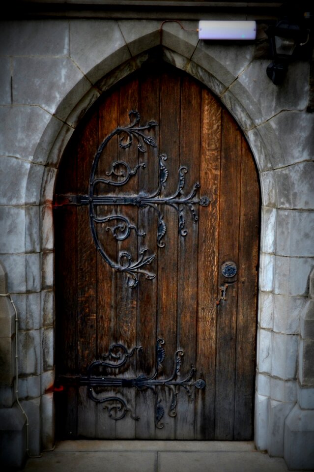 Wood doors gate