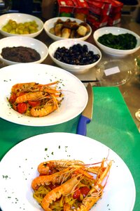 Seafood healthy restaurant photo