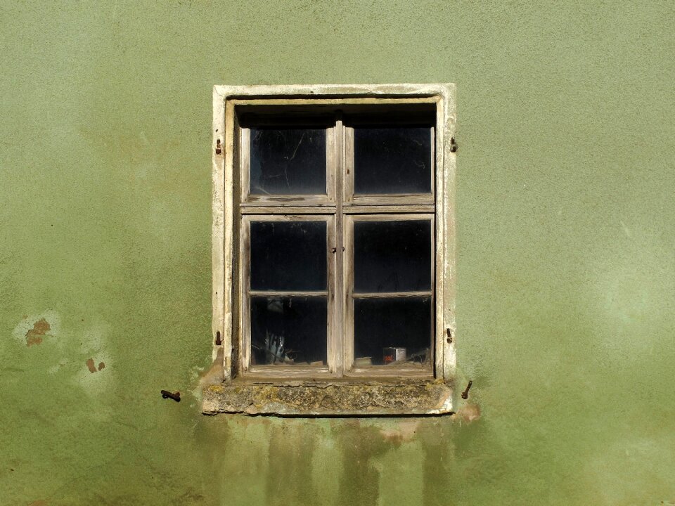 Old facade weathered