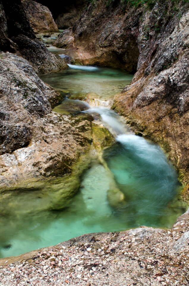 Nature waterfall running water