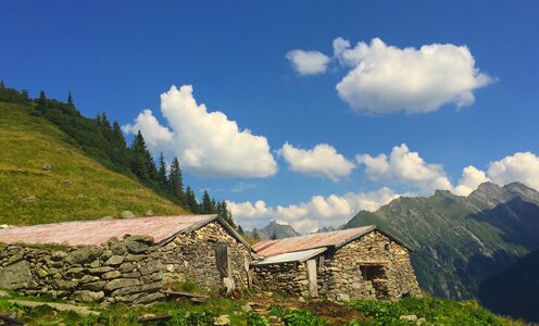 Mountain hut alpine hut